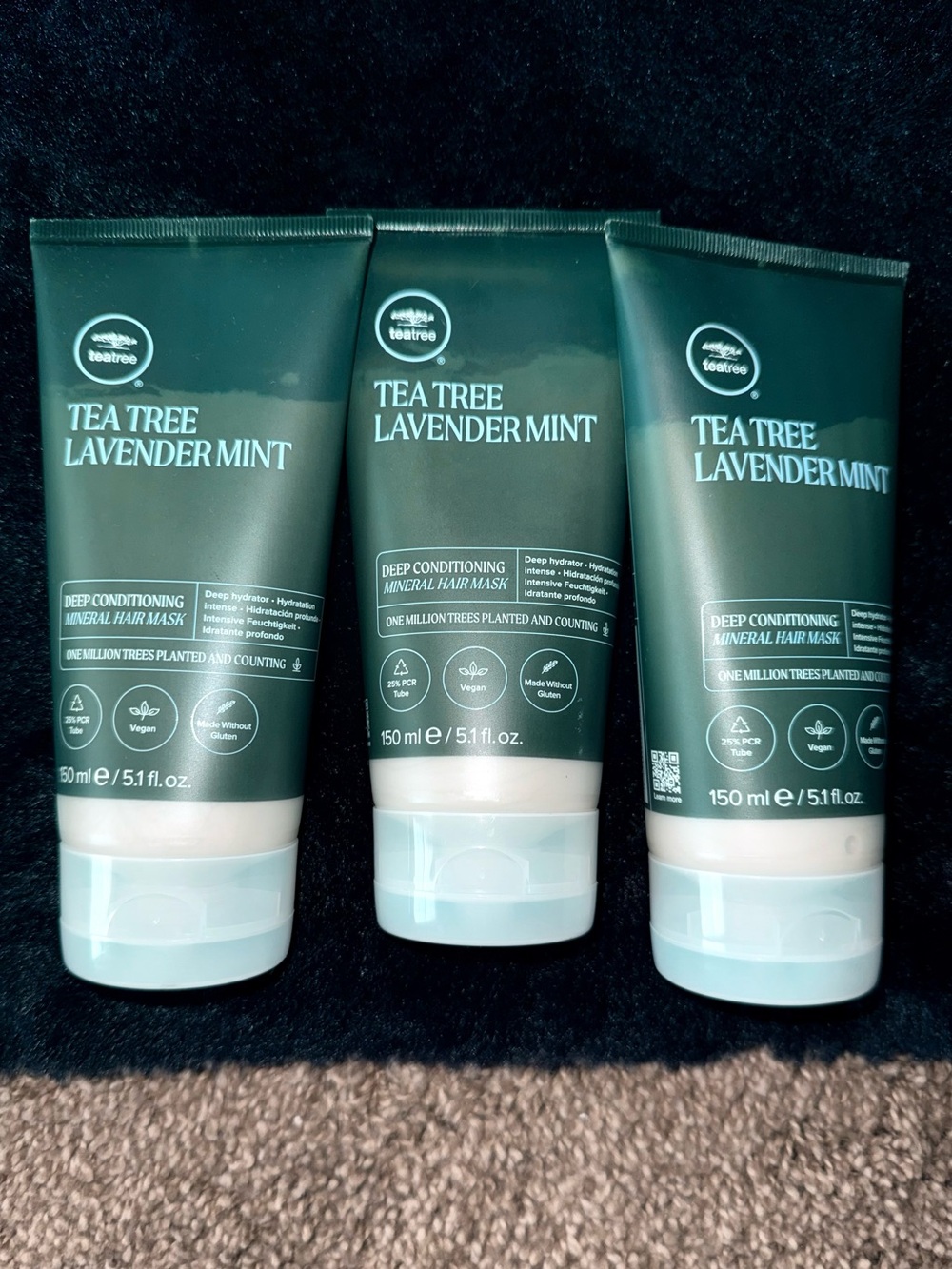 Tea Tree Lavender Mint Deep Conditioning Hair Mask - x3 bnib